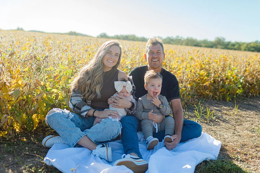 an image of Chris R's lovely family having a picnic